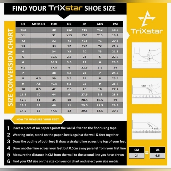 💕Trixstar Altair Unisex Premium Cheerleading Shoes - Picture 6 of 6